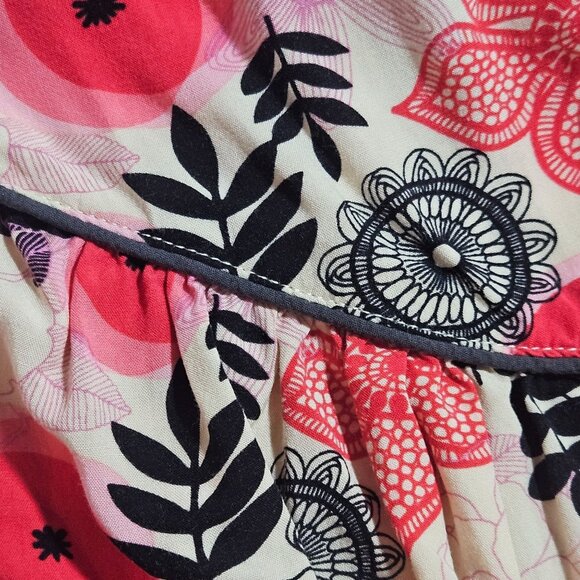 Matilda Jane V-Neck Floral Tunic Top Size L Long Sleeve Boho Print Blouse - Picture 13 of 13